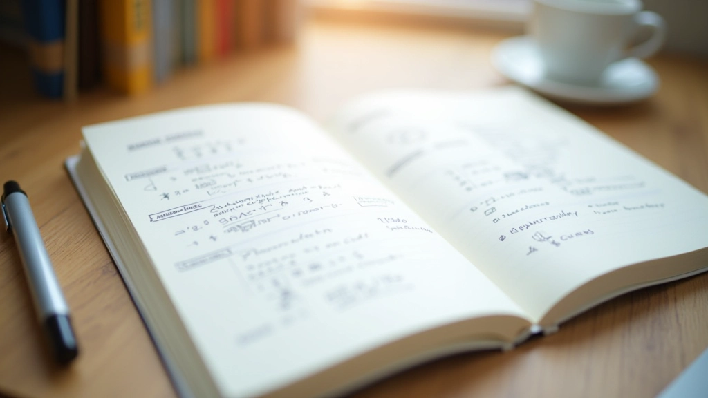 Commuter journey planning notes with different transport modes sketched